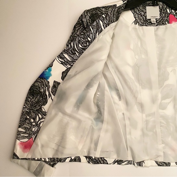 *NWOT* Halogen multi-color floral blazer - Picture 4 of 16